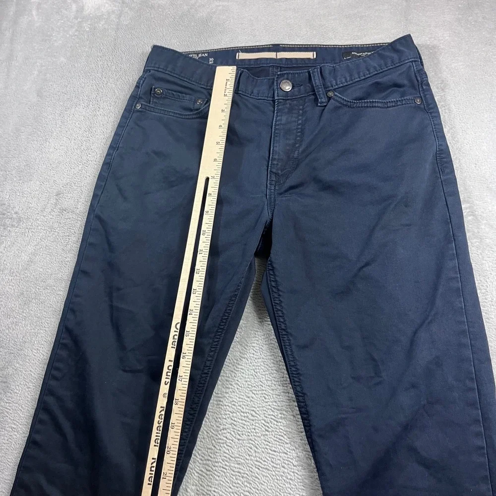 Banana Republic Travel Jean Mens 30x30 Slim Fit Navy Blue 5-Pocket Pants